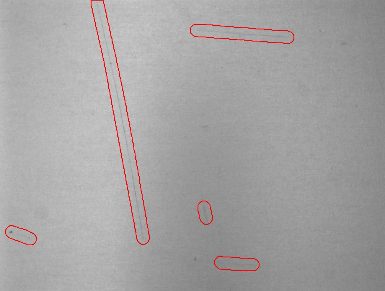Erkennen von Anomalien (z. B. Oberflächenkratzer) Erkennen von Anomalien (z. B. Oberflächenkratzer)