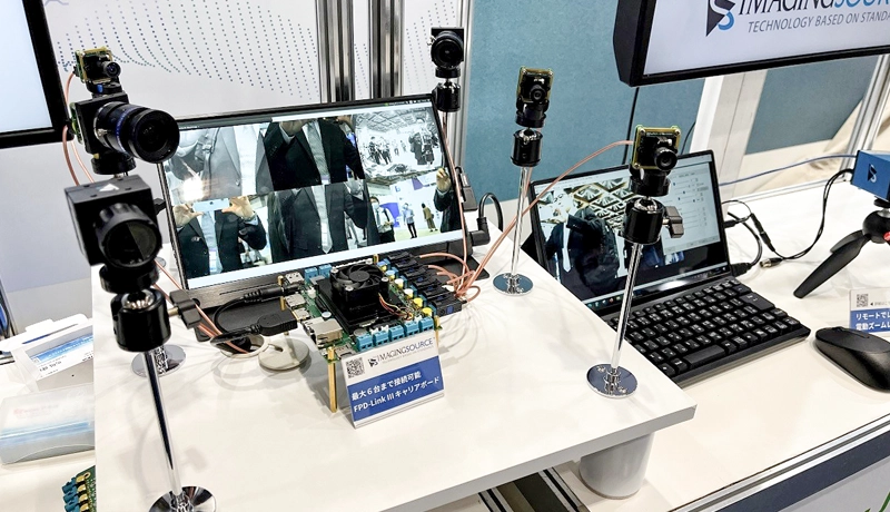 6 通道载板：搭载 NVIDIA Jetson SoM 的载板，于 2023 年东京AI博览会 （春季） 以多相机系统应用展出