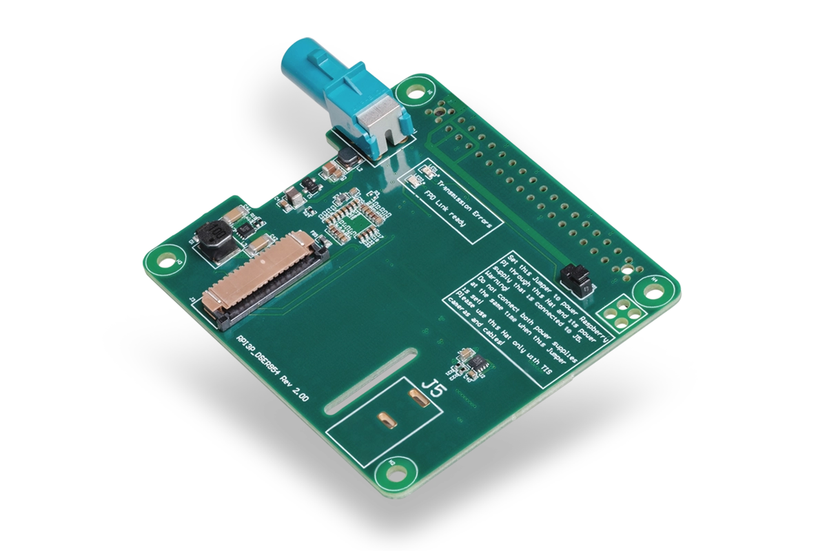 1-Channel FPD-Link III Deserializer for Raspberry Pi 4