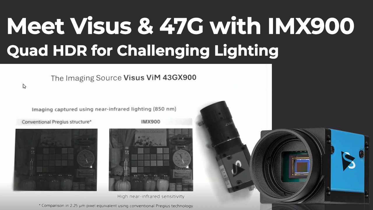 Lernen Sie Quad HDR auf den Visus- und 47G- Kameras mit Sony IMX900 kennen.