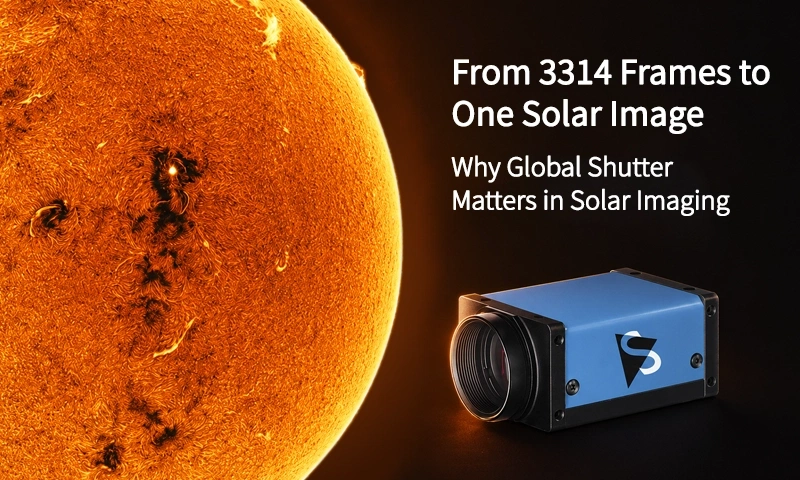 Aus 3314 Einzelbildern entsteht ein Sonnenbild: Warum Global Shutter in der Sonnenfotografie entscheidend sein kann