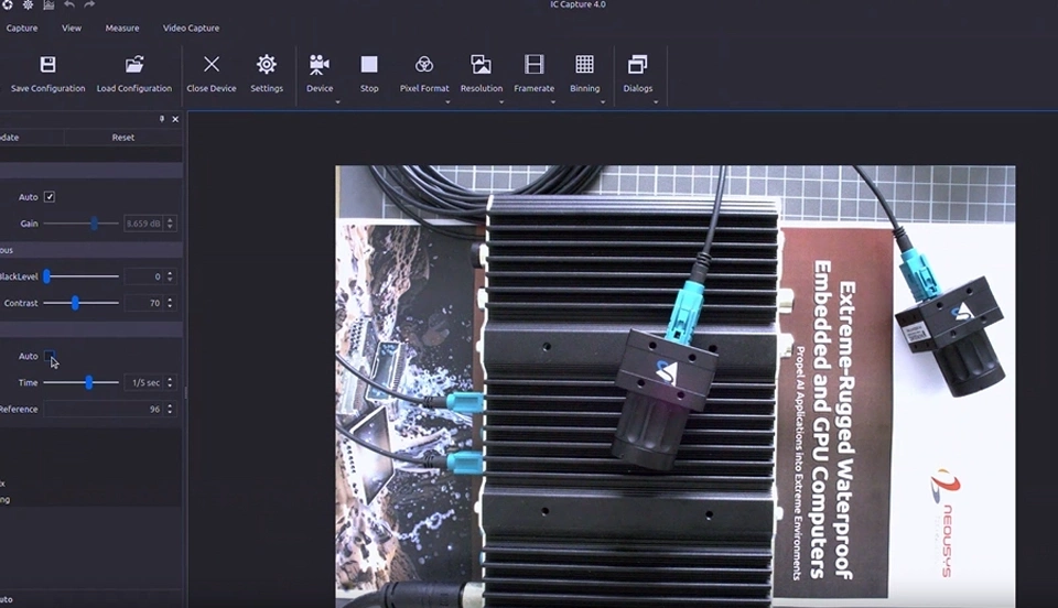 TIS GMSL2 相机与 Neousys IPC 工业电脑集成演示