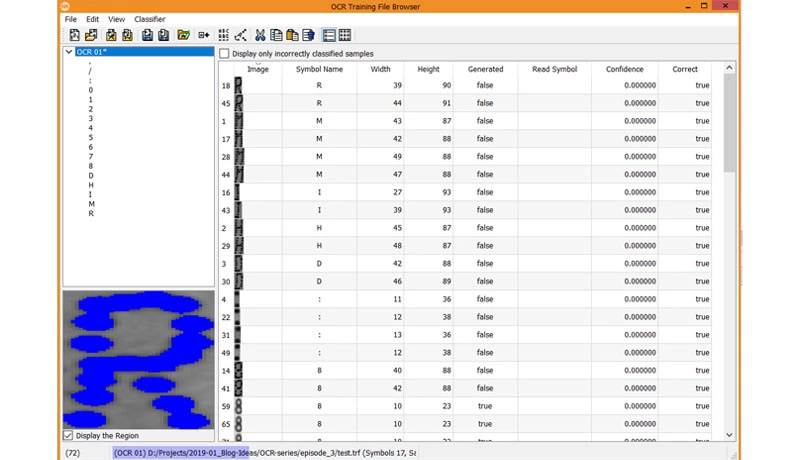 Fig. 2: Training File Browser