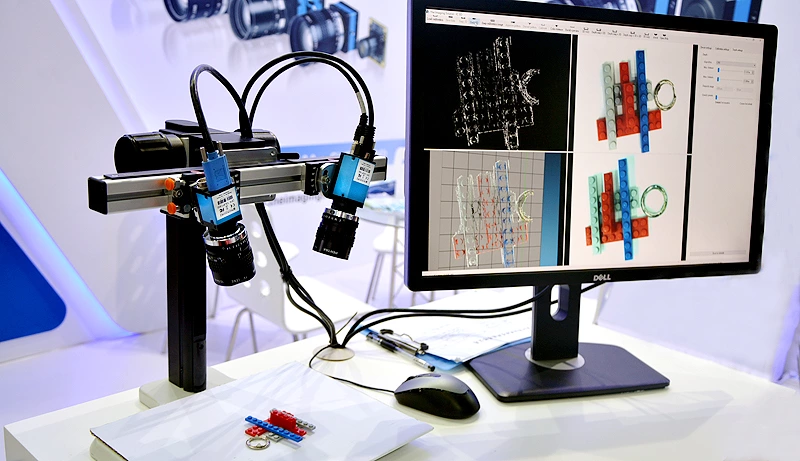 立体3D让机器视觉变得简单容易。 IC 3D与所有TIS工业相机兼容，具有独特的灵活性。 图示以DFK 33UP1300和DFK 33GP1300彩色工业相机呈现。