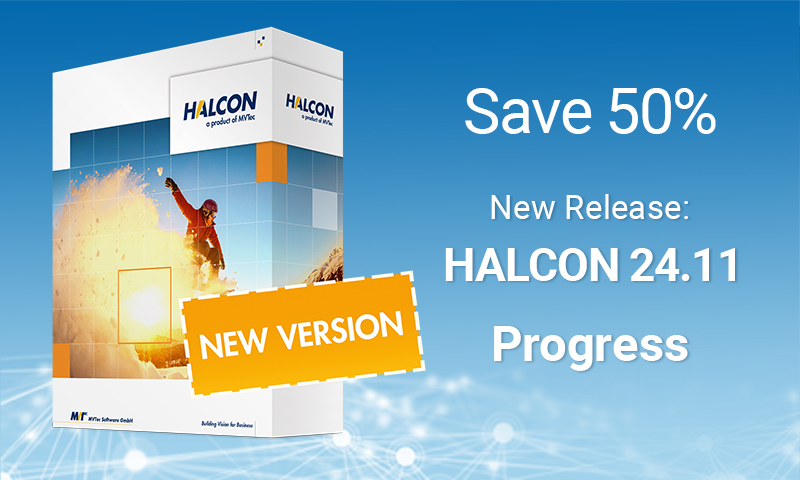 MVTec Releases HALCON 24.11: Customers save up to 50% on HALCON Progress