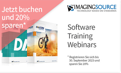 Entdecken Sie die Leistungsfähigkeit von HALCON: Sparen Sie jetzt 20% Rabatt auf Online-Trainingskurse! Entdecken Sie die Leistungsfähigkeit von HALCON: Sparen Sie jetzt 20% Rabatt auf Online-Trainingskurse!
