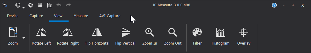 IC Measure 檢視選項