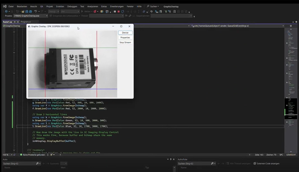 Imaging Control IC4 .NET SDK – Working with Overlays