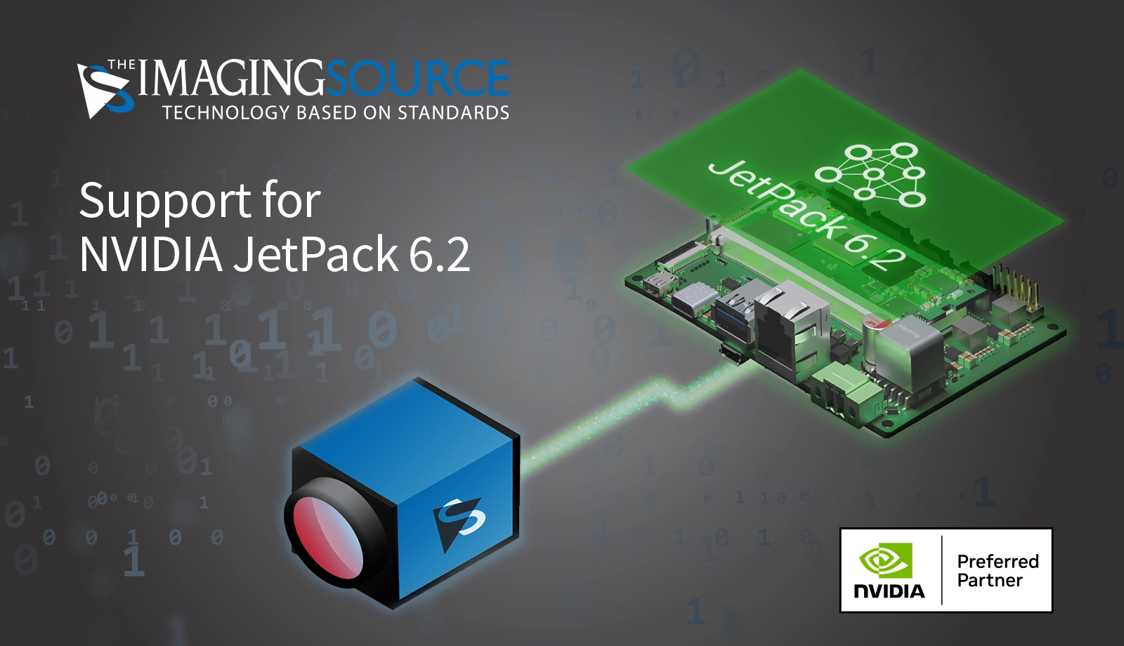 The Imaging Source zählt zu den ersten Anbietern mit NVIDIA JetPack 6.2 Support für seine Industriekameras