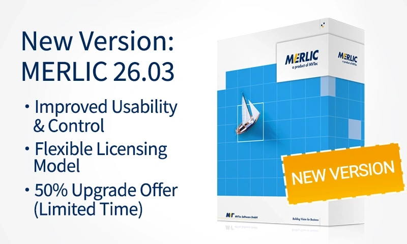 Neues Release – MERLIC 26.03: Upgrade Ihrer MERLIC 5-Lizenz mit 50 % Rabatt (zeitlich begrenzt)