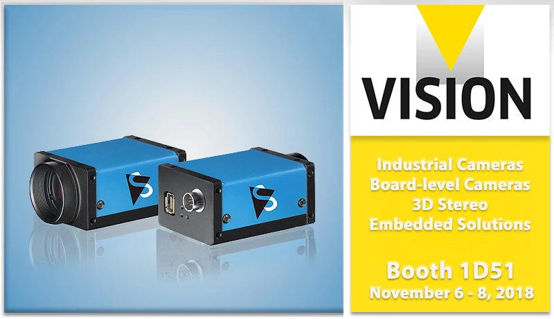 Join us at the world's leading trade fair for machine vision technology, VISION 2018.