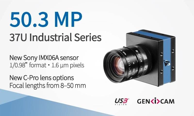 50,3 MP Sony IMX06A erweitert die 37U Industrial Kameraserie