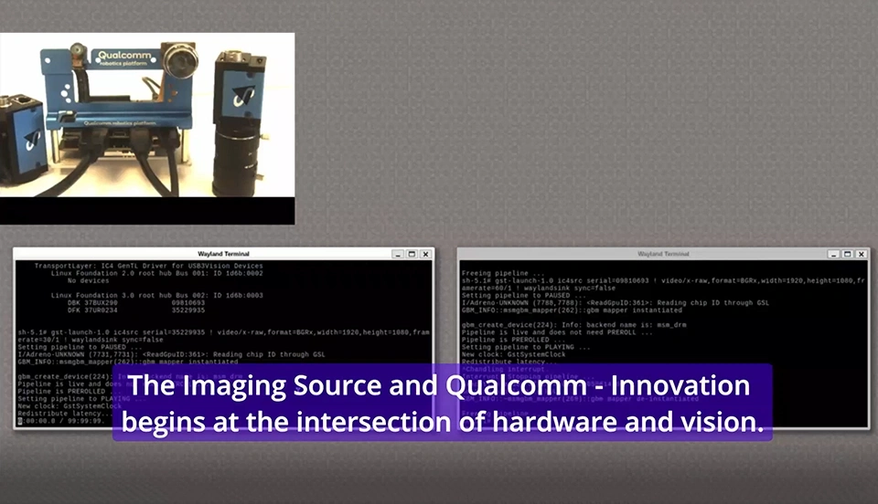 Qualcomm RB3 Gen2 meets TIS’s USB3 Vision and GigE Vision Cameras