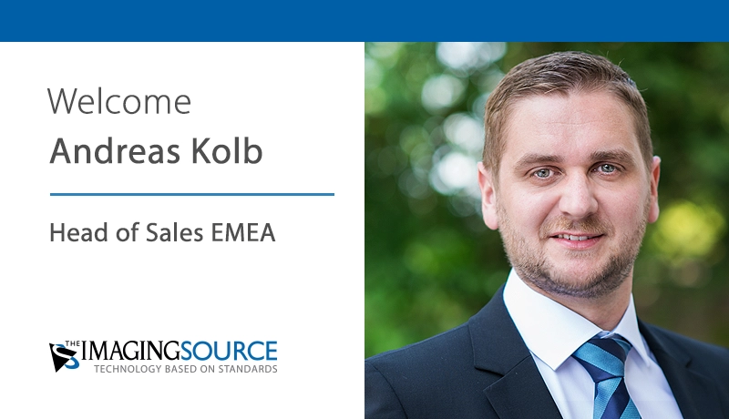 Andreas Kolb 加入 The Imaging Source 团队，担任公司位于德国不莱梅总部在欧洲、中东和非洲地区销售经理。